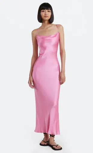 Bec & Bridge Malyka Maxi Dress Pink Size AU 10 | The Volte