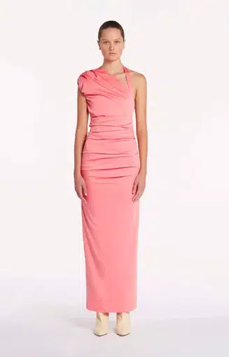 Sir the Label Giacomo Gathered Gown Pink Size 0 / AU 8 | The Volte