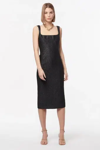 Manning Cartell Neo Classic Midi Dress Black Size 10