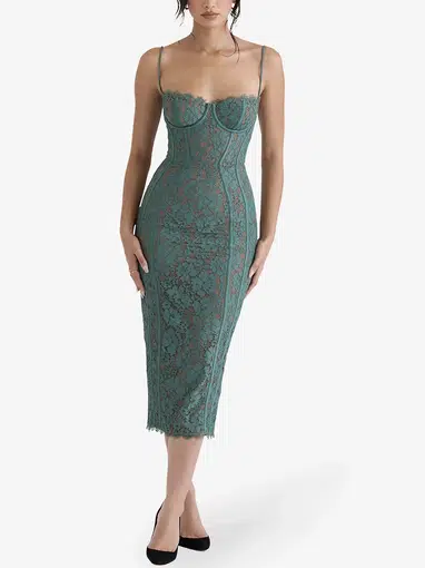 FOREST LACE MIDI DRESS main image 1