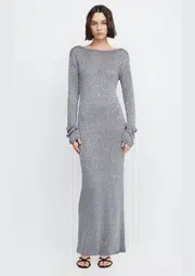 Bec + Bridge Sadie Sequin Knit Dress in Charcoal