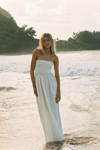 Summer White Rayon Loose Sexy Off Shoulder Beach Cover Up, 51% OFF