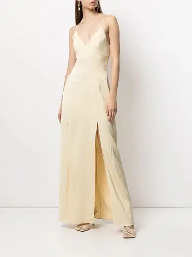 Manning Cartell Sleeveless Maxi Dress Champagne Yellow Size 6