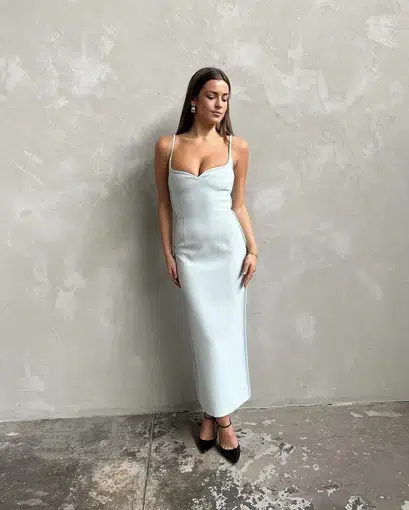 Paris Georgia Heart Dress Black And White (For Hire)