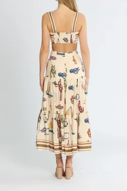 Alemais Ships Ahoy Midi Sundress Multi Size 14 for rent on The Volte - image 3