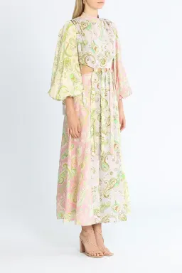 Alemais Marta Cutout Midi Dress Multi Size 6 for rent on The Volte - image 2