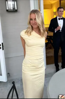 Sir the Label Giacomo Gathered One Shoulder Gown Dress in Yellow Butter Size 0 / AU 6 for rent on The Volte - image 3