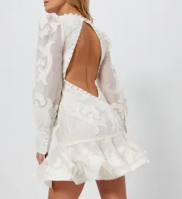 Zimmermann Sunny Appliqué Flip Dress White Size 8 for rent on The Volte - image 4