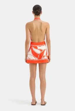 Sir The Label Ramona Halter Mini Dress Orange Pint Size 8 for rent on The Volte - image 3