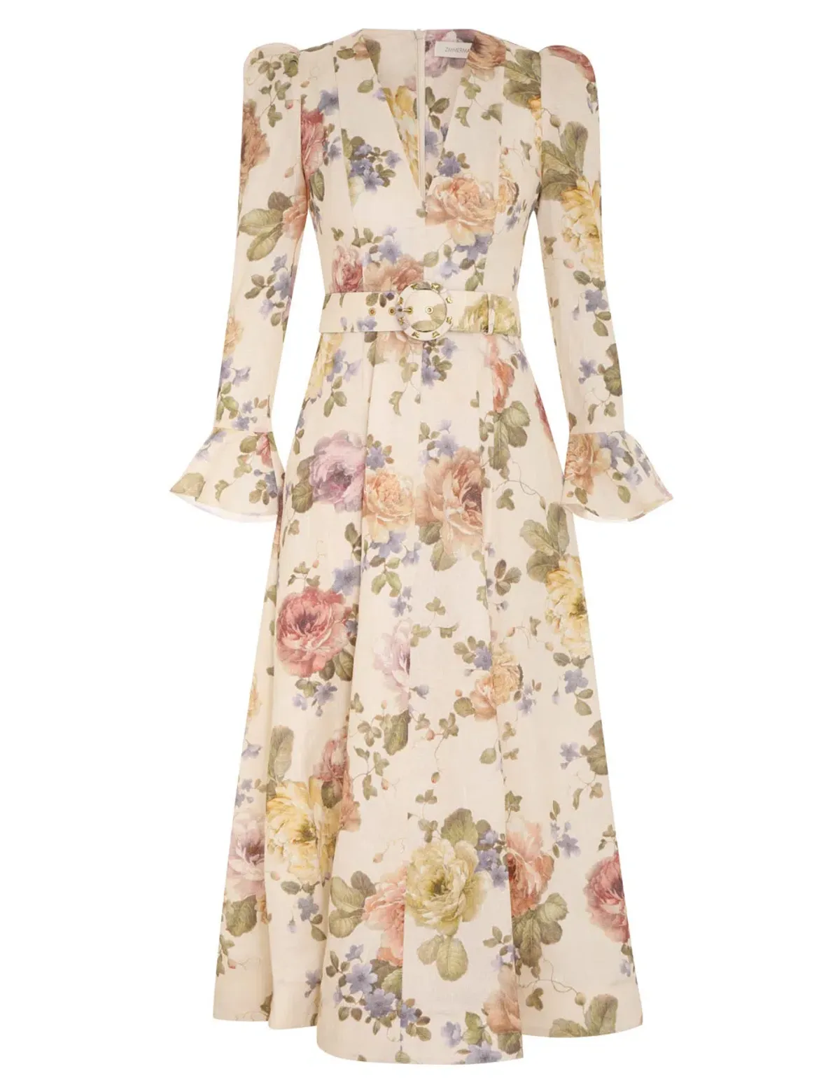 Zimmermann Luminosity Midi Dress Floral Size 2 / AU 12 - Image 4