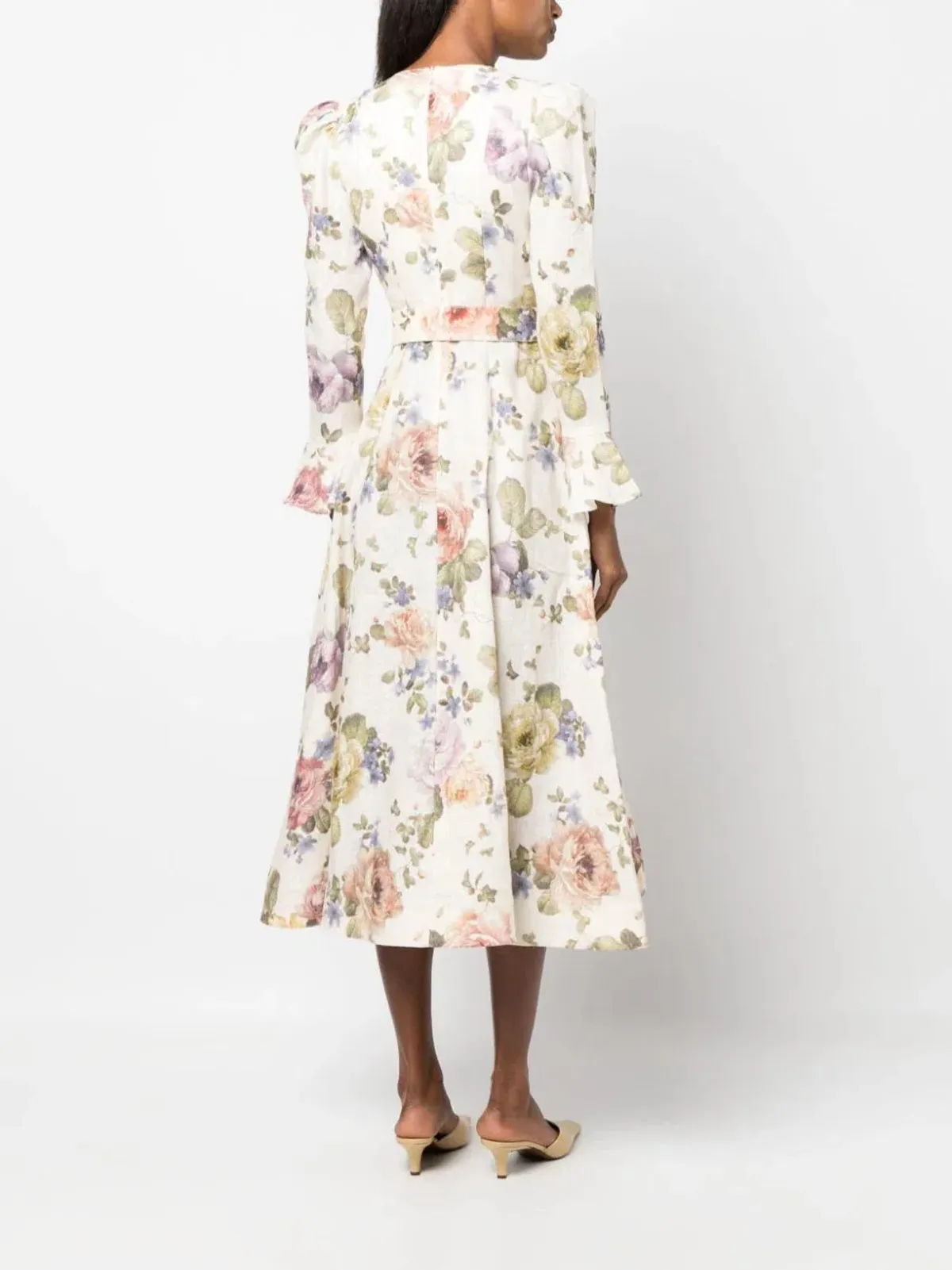 Zimmermann Luminosity Midi Dress Floral Size 2 / AU 12 - Image 3