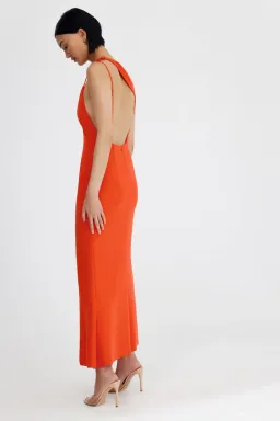 Significant Other Quinn Dress in Rust Red Size 8  for rent on The Volte - image 3