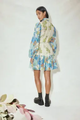 ALEMAIS Skye Patchwork Mini Dress size 8 for rent on The Volte - image 3