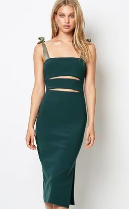 Tasha Cut Out Midi Dress | Size 12 | Bec & Bridge for rent on The Volte - image 4