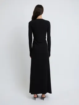 Christopher Esber Arced Palm Long Sleeve Dress Black Size 6 for rent on The Volte - image 3