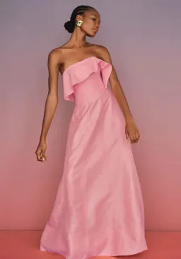 Aje Shallows Strapless Gown in Pink Size 8 for rent on The Volte - image 6