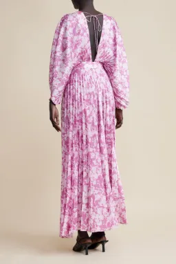 Acler Westover Maxi Dress in Violet Jungle Size 6 for rent on The Volte - image 2