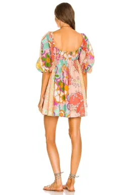 Zimmermann Lola Panelled Mini Dress Spliced Floral Size 1 / 10 AU for rent on The Volte - image 3