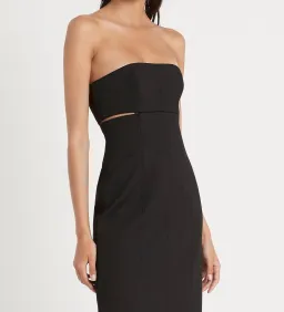 Sir The Label Andre Strapless Midi Dress Black Size 0 / AU 6 for rent on The Volte - image 3