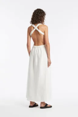 Sir The Label Alena Maxi Dress Ivory Size 3 / AU 12  for rent on The Volte - image 5