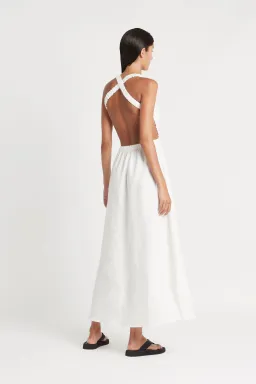 Sir The Label Alena Maxi Dress Ivory Size 3 / AU 12  for rent on The Volte - image 2