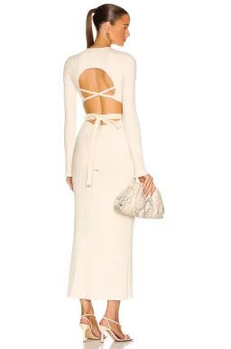 Sir The Label Enes Open Back Dress Natural Size 3 / AU 12  for rent on The Volte - image 4