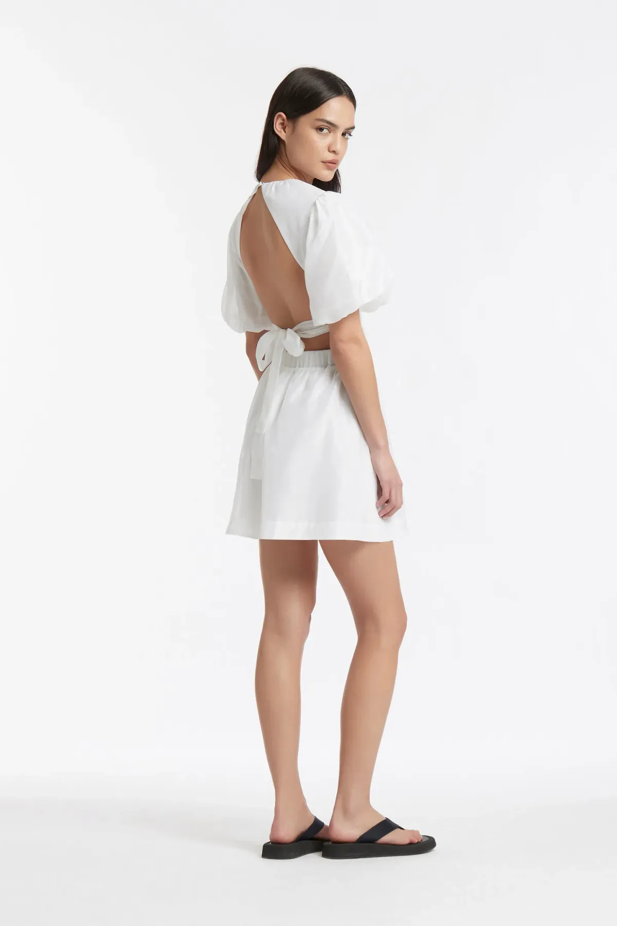 Sir The Label Franc Open Back Mini Dress White Size 0 / AU 6  - Image 4