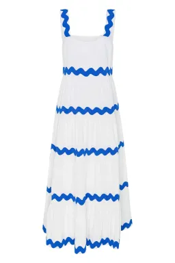 Mister ZimiSierra Maxi Dress In White Ric Rac Size AU 16    for rent on The Volte - image 4