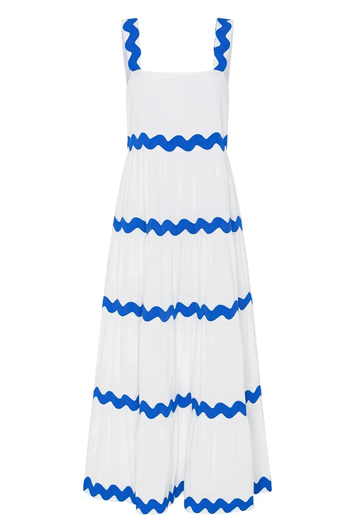 Mister ZimiSierra Maxi Dress In White Ric Rac Size AU 16 - Image 3