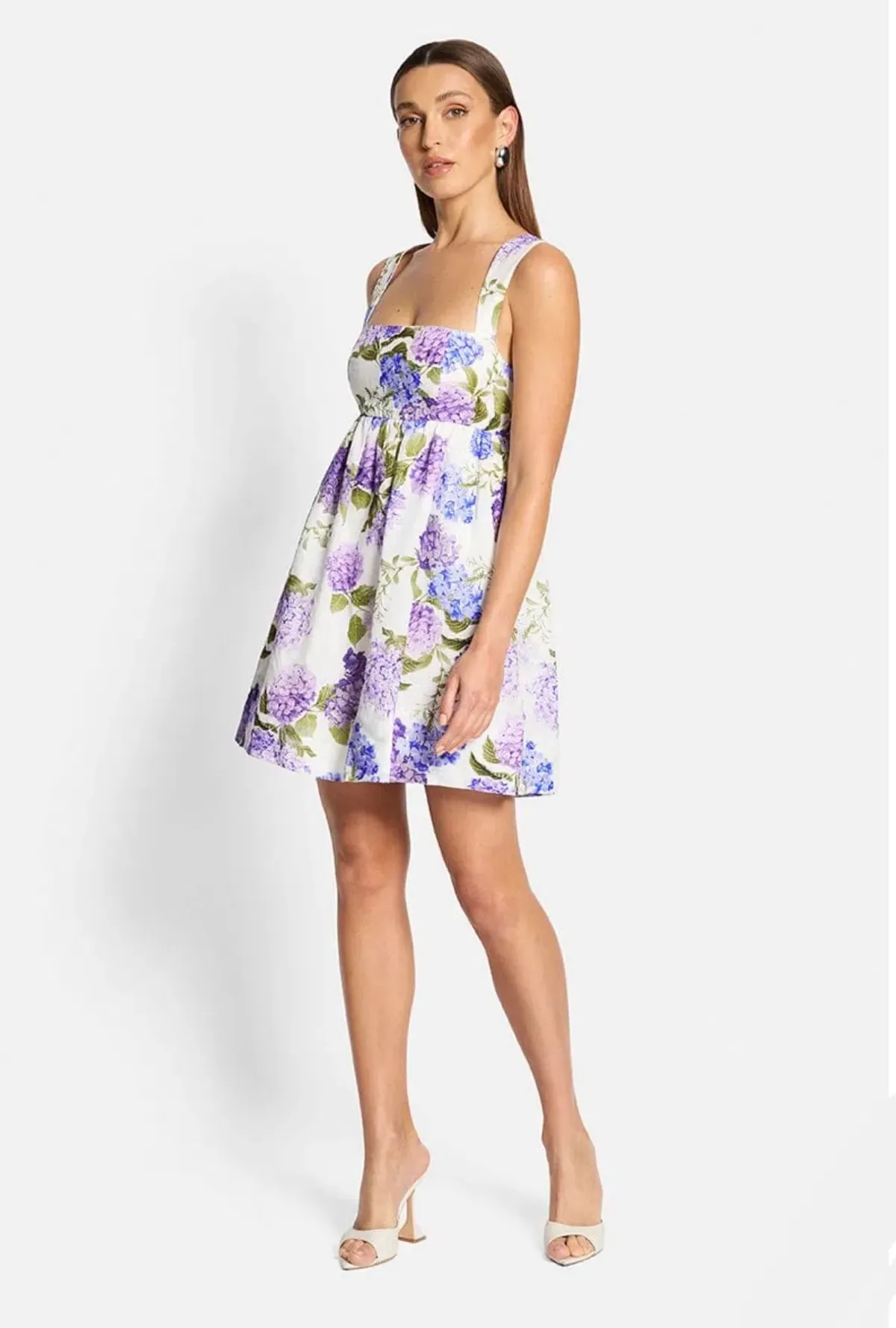 Sofia the Label Kaia Open Back Mini Dress Hydrangea Size AU 10 - Image 2