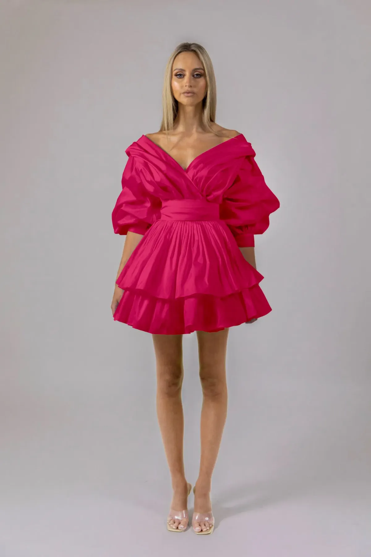 Alin Le Kal Chloe Dress Fuchsia Pink Size 8 - Image 2