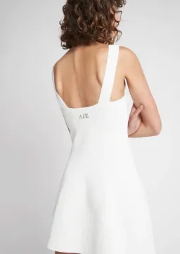 Aje Casa Mini Knit Dress White Size 6 for rent on The Volte - image 3