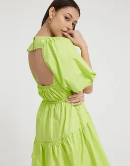 Tojha Alita Mini Dress Green Size 8 for rent on The Volte - image 3