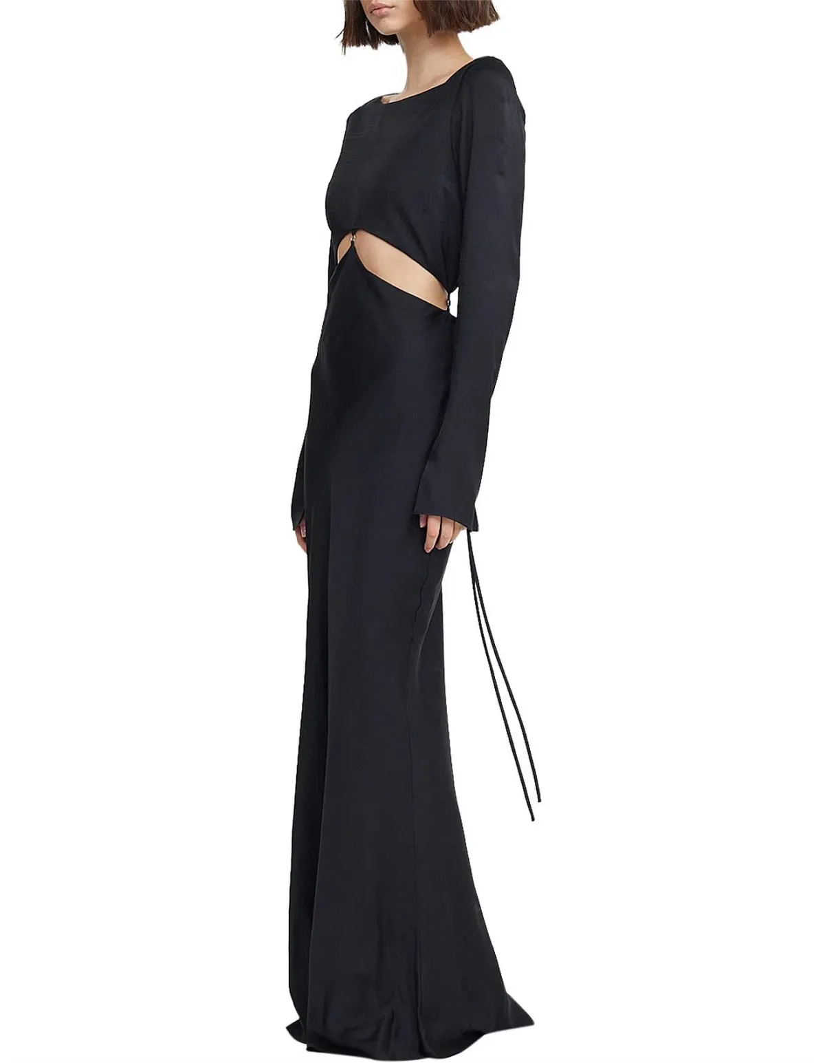 Bec & Bridge Diamond Days Long Sleeve Maxi Dress Black Size 6 - Image 2