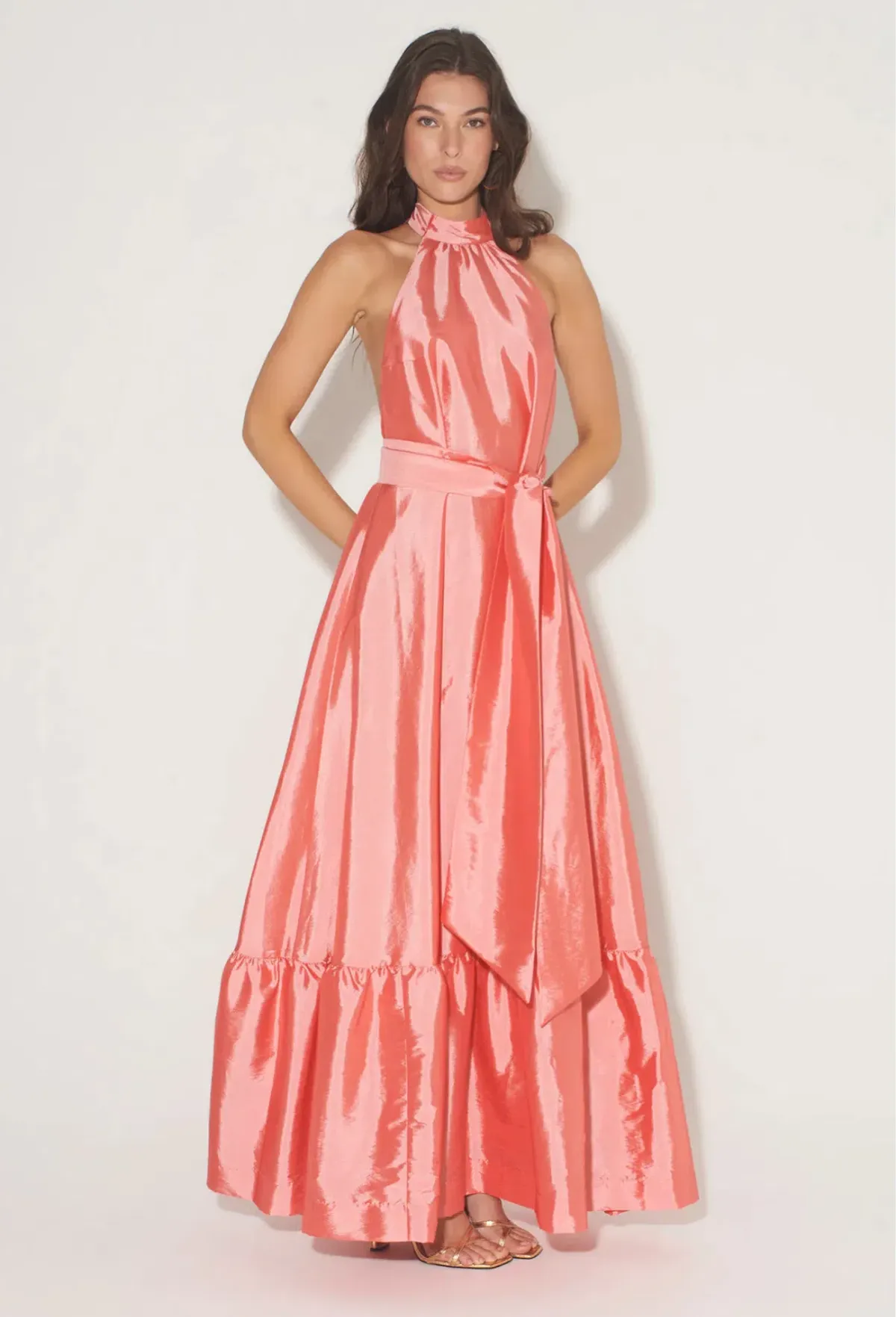 Hansen & Gretel Gateau Gown Watermelon Size M / AU 8 - Image 1