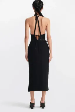 Dion Lee Crochet Tie Butterfly Dress Black Size S / AU 8 for rent on The Volte - image 4