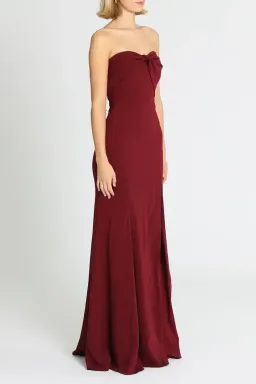 Jay Godfrey Cambridge Gown in Bordeaux Size 12 for rent on The Volte - image 2