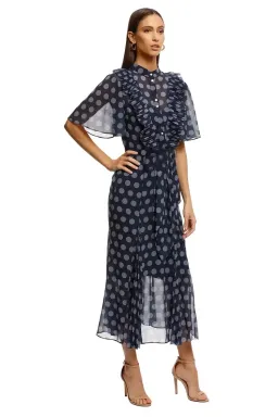 Keepsake the Label Passion Midi Dress in Midnight Polka Dot Size 14 for rent on The Volte - image 2