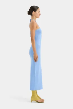 Sir the Label Salvador Beaded Halter Dress Blue Size 1 / AU 8 for rent on The Volte - image 2