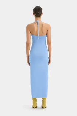 Sir the Label Salvador Beaded Halter Dress Blue Size 1 / AU 8 for rent on The Volte - image 3