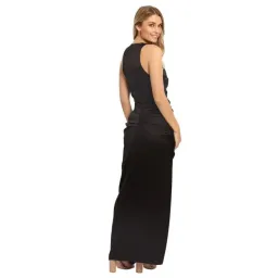 Camilla and Marc Selar Draped Dress Black Size 6 for rent on The Volte - image 4