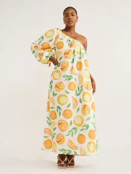 Ambra Maddalena Ophelia Dress In Orange Size 10  for rent on The Volte - image 2
