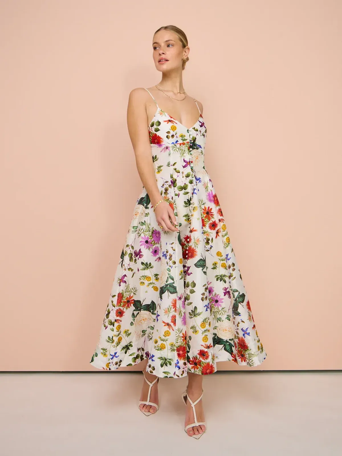 Sofia The Label Enchanted Floral Midi Dress Enchanted Floral Size 8 - Image 2