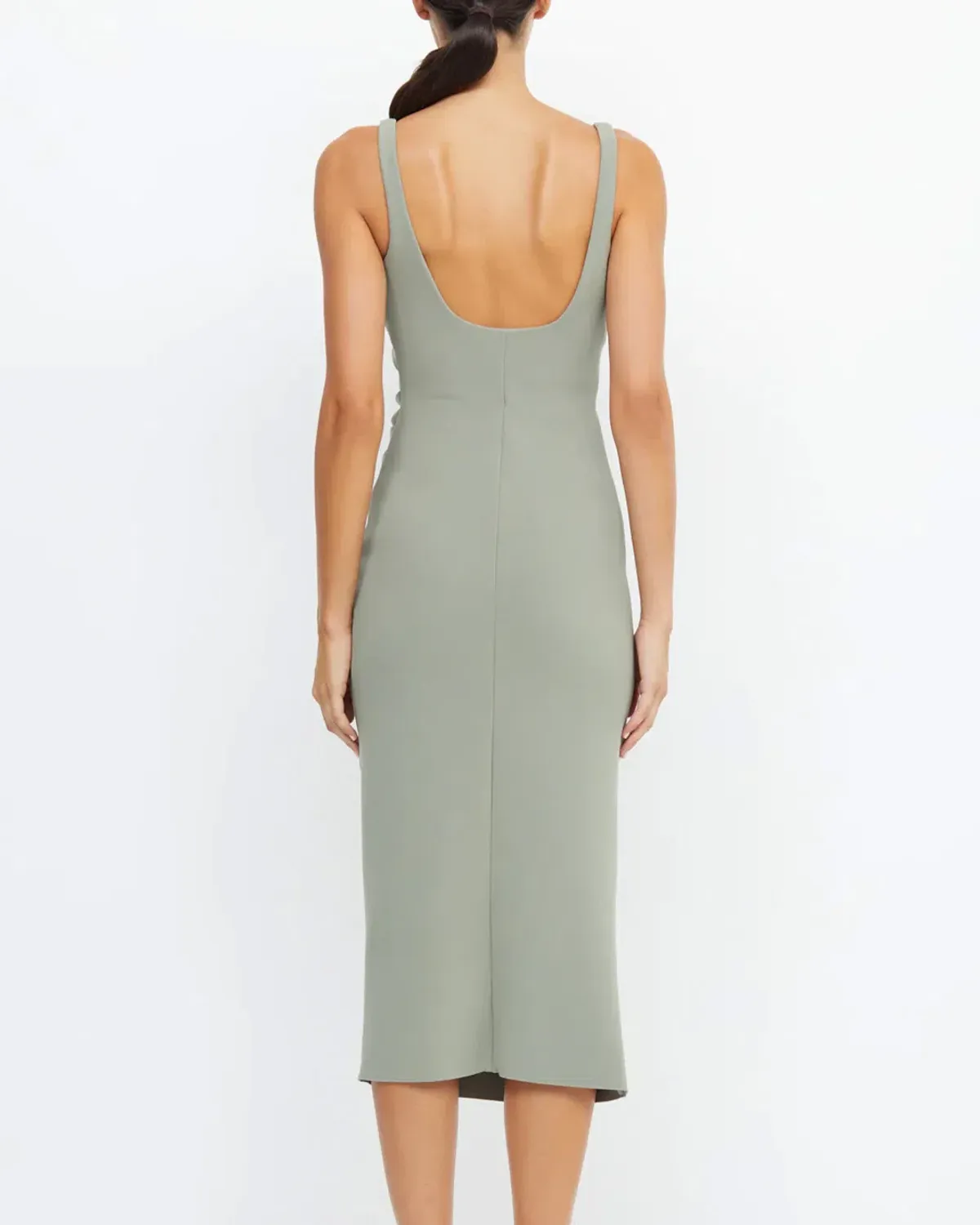 Bec & Bridge Be Mine Square Neck Dress Sage Size 10 - Image 3