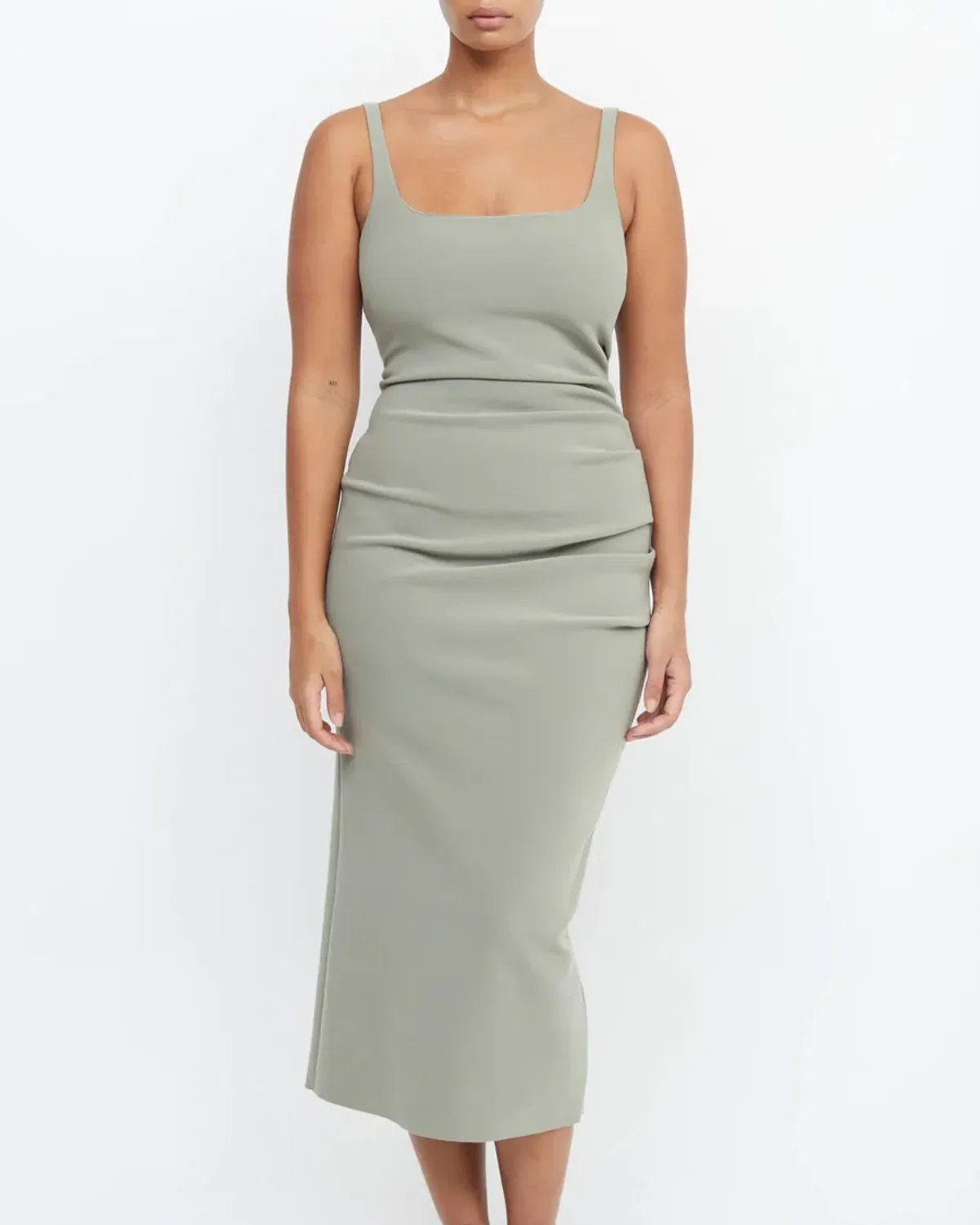 Bec & Bridge Be Mine Square Neck Dress Sage Size 10 - Image 2