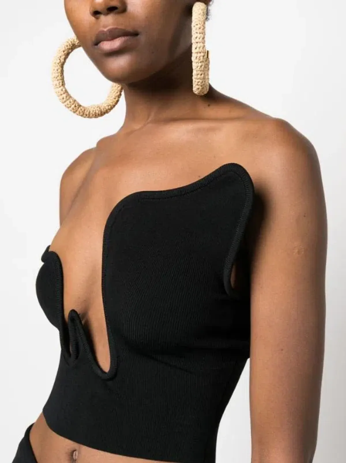 Christopher Esber Salacia Wire Top Black Size 6 - Image 2