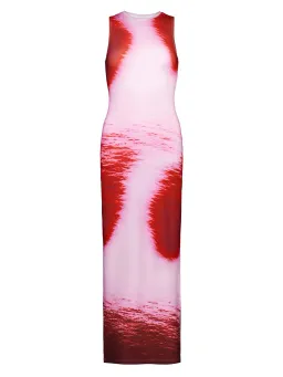 With Harper Lu Racer Dress Isola Ocean Pink Multi Size 8 for rent on The Volte - image 5