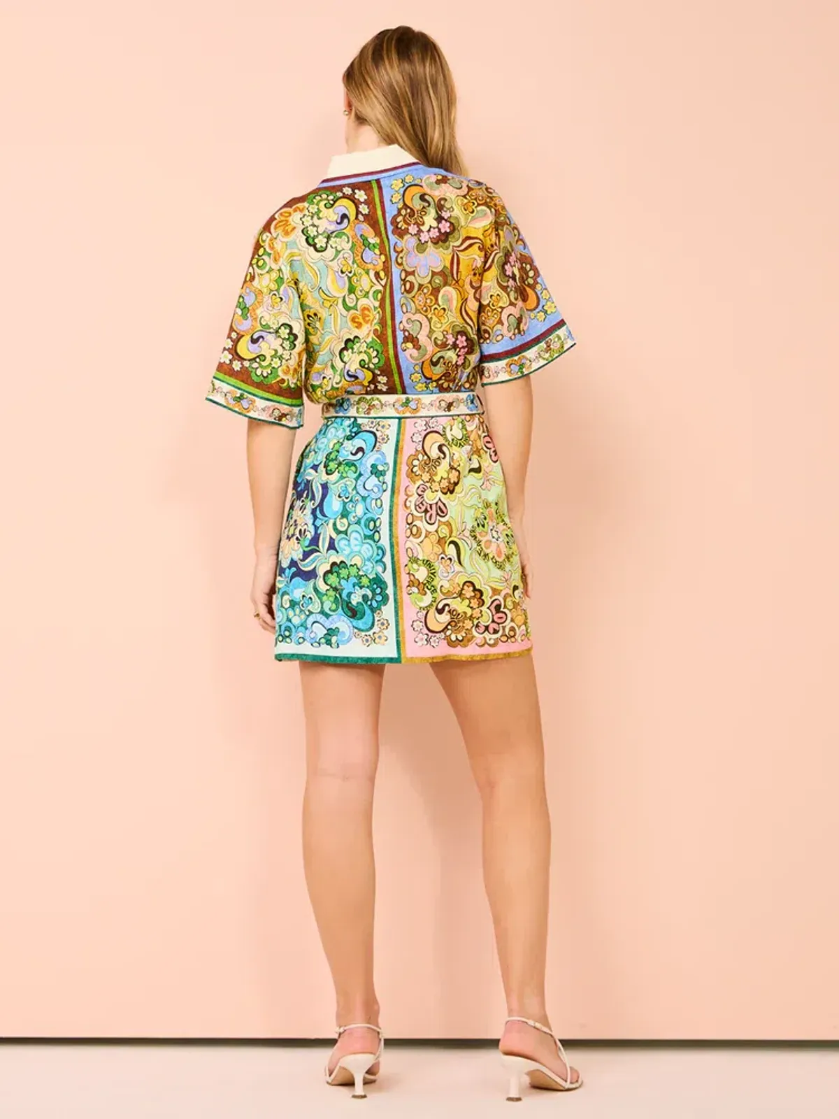 Alemais Dreamer Mini Dress Multi Floral Size 12 - Image 4