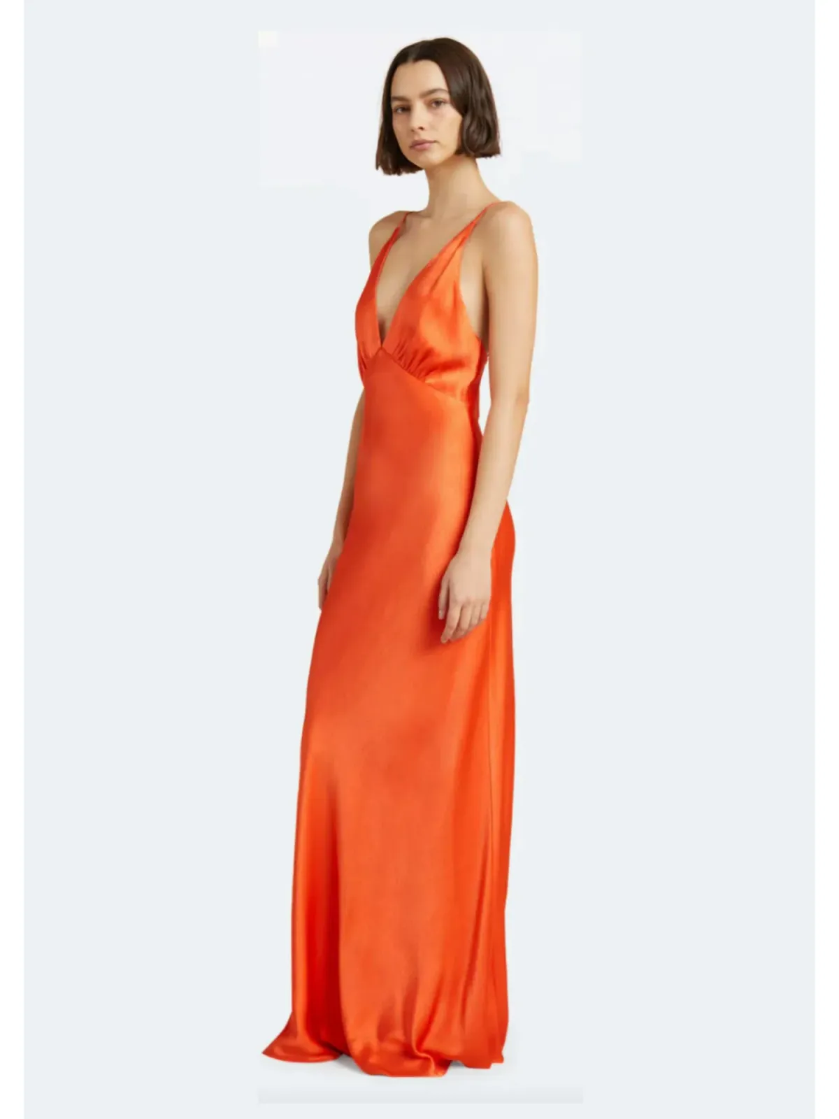 Bec & Bridge Lorelai V Maxi Dress In Orange Size AU 6 - Image 2
