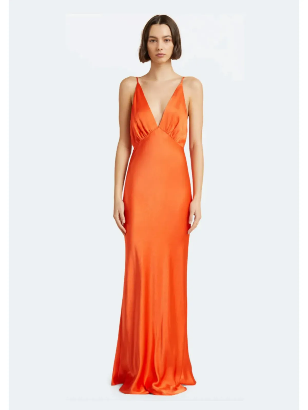 Bec & Bridge Lorelai V Maxi Dress In Orange Size AU 6 - Image 1